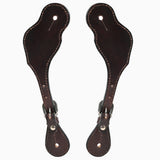 Bar H Equine Leather Spurs Straps for Adults Western Womens Spur Horse Riding Barrel Racing Show and Rodeo Strap Adult Women