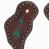 Bar H Equine Leather Spurs Straps for Adults Western Womens Spur Horse Riding Barrel Racing Show and Rodeo Strap Adult Women