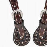 Bar H Equine Leather Spurs Straps for Adults Western Womens Spur Horse Riding Barrel Racing Show and Rodeo Strap Adult Women