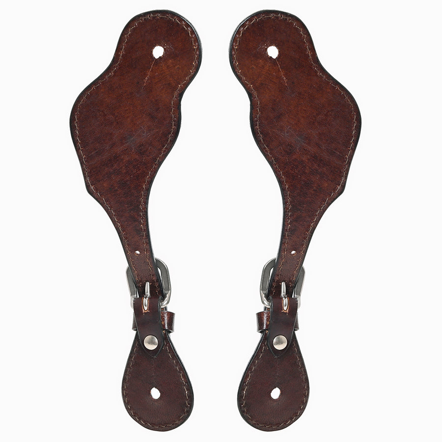 Bar H Equine Leather Spurs Straps for Adults Western Womens Spur Horse Riding Barrel Racing Show and Rodeo Strap Adult Women
