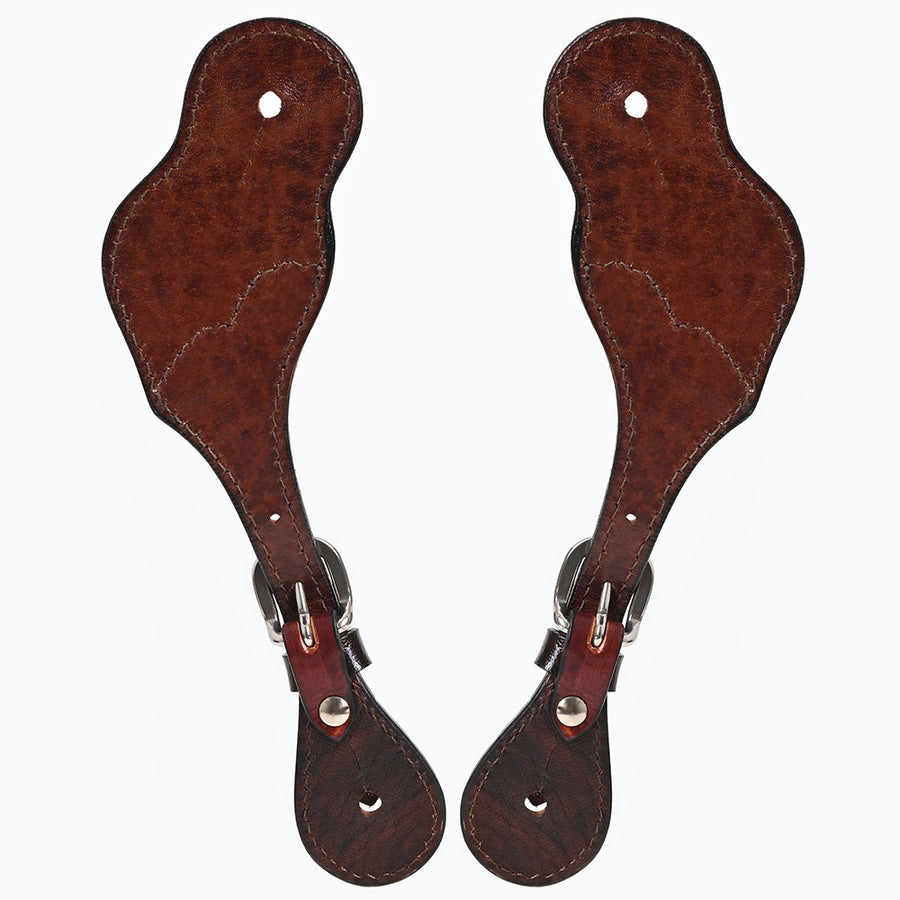 Bar H Equine Leather Spurs Straps for Adults Western Womens Spur Horse Riding Barrel Racing Show and Rodeo Strap Adult Women