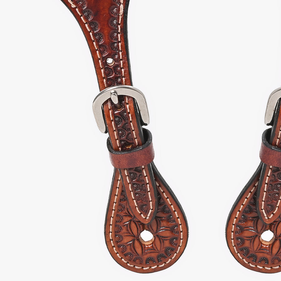 Bar H Equine Leather Spurs Straps for Adults Western Womens Spur Horse Riding Barrel Racing Show and Rodeo Strap Adult Women