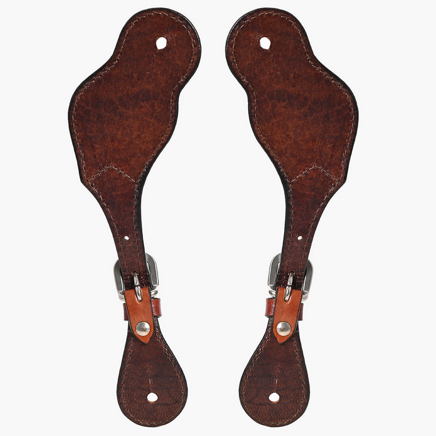 Bar H Equine Leather Spurs Straps for Adults Western Womens Spur Horse Riding Barrel Racing Show and Rodeo Strap Adult Women