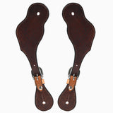 Bar H Equine Leather Spurs Straps for Adults Western Womens Spur Horse Riding Barrel Racing Show and Rodeo Strap Adult Women