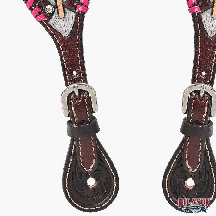 HILASON Hand-Tooled Leather Spur Straps for Men & Women – Western Design, Adjustable Fit