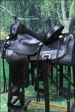 Western Horse Saddle Leather Treeless Trail Pleasure Black By Hilason