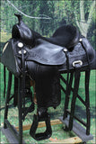 Western Horse Saddle Leather Treeless Trail Pleasure Black By Hilason