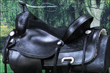 Western Horse Saddle Leather Treeless Trail Pleasure Black By Hilason