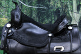 Western Horse Saddle Leather Treeless Trail Pleasure Black By Hilason