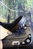 Hilason Western Horse Treeless Trail Barrel American Leather Saddle