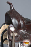 Hilason Western Horse Treeless Trail Pleasure Leather Saddle Brown