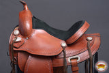 Western Horse Saddle American Leather Treeless Trail Pleasure Hilason