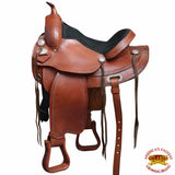 Western Horse Saddle American Leather Treeless Trail Pleasure Hilason