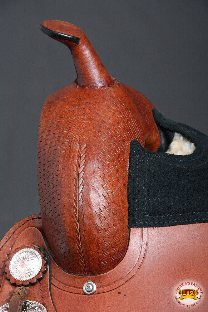 Hilason Western Horse Treeless Trail Pleasure Saddle American Leather