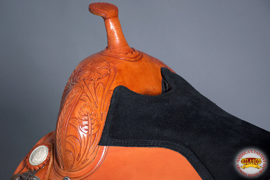 Hilason Western Horse Treeless Trail Saddle American Leather