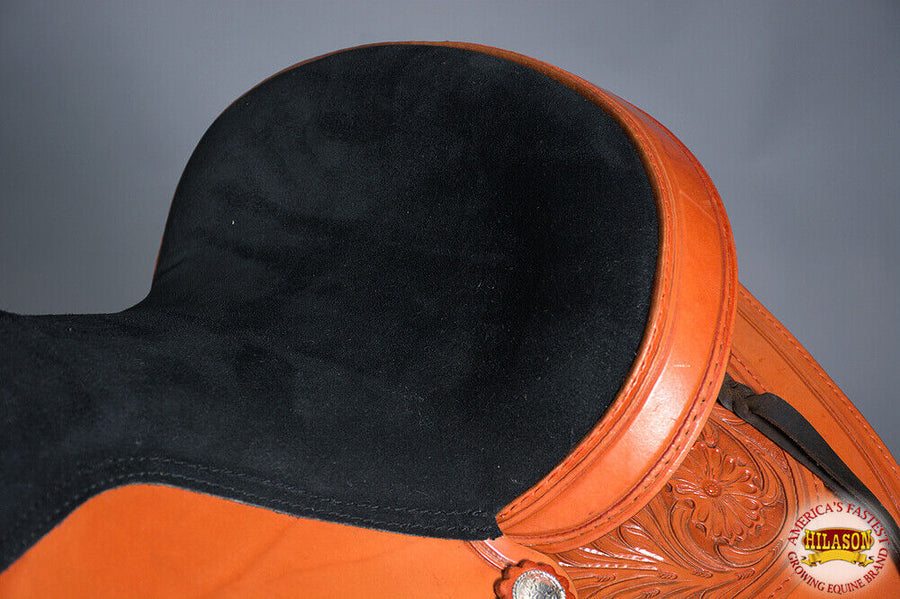 Hilason Western Horse Treeless Trail Saddle American Leather