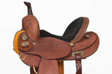 Hilason 14 In Western Saddle Leather Trail Horse Tack Set Brown