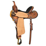 Hilason Western Kids MIniature Pony Saddle Leather Trail Tack Set