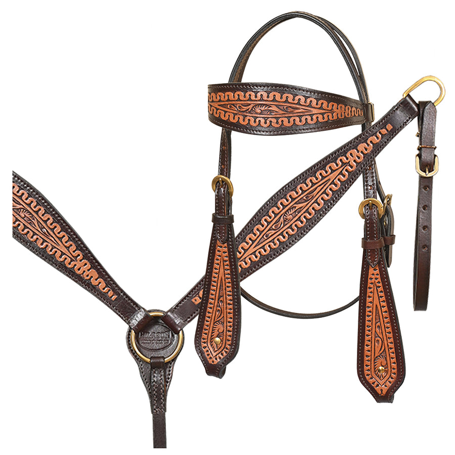 Hilason Western Kids MIniature Pony Saddle Leather Trail Tack Set