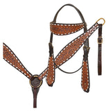 Hilason Kids Miniature Pony Barrel Racing American Leather Saddle Tack Set