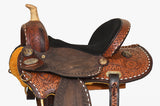 Hilason Kids Miniature Pony Barrel Racing American Leather Saddle Tack Set