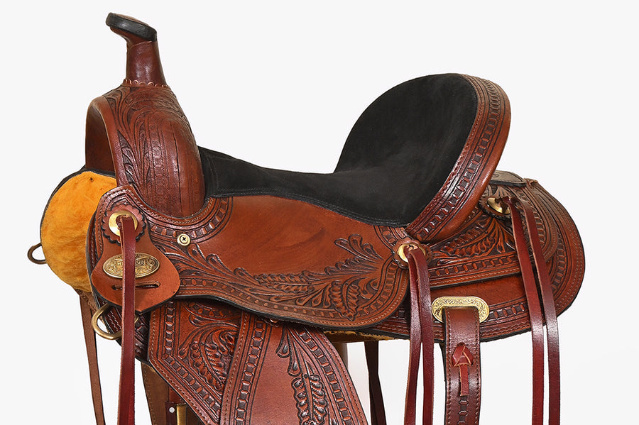 Hilason Western Kids MIniature Pony Saddle Leather Trail Tack Set