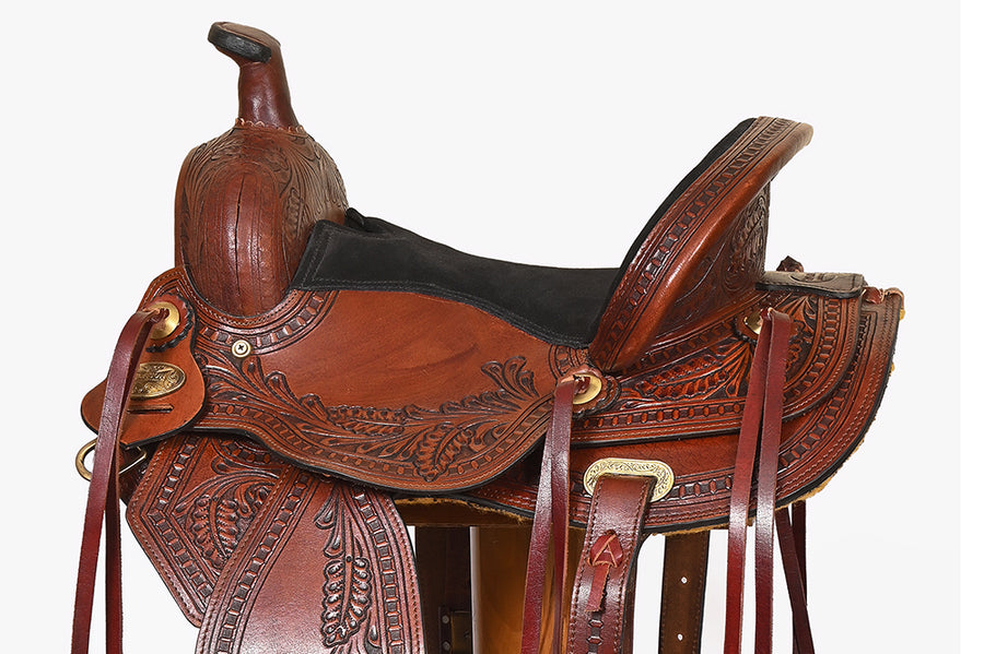 Hilason Western Kids MIniature Pony Saddle Leather Trail Tack Set