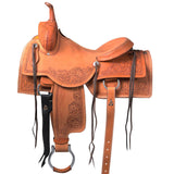 Western Horse Ranch Roping Saddle Trail American Leather Hilason