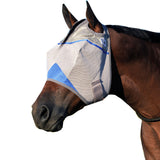 Horse Cashel Comfort Protection Crusader Fly Mask Blue