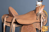 Western Horse Wade Saddle Leather Ranch Roping Tan