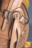 Western Horse Wade Saddle Leather Ranch Roping Tan