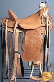 Western Horse Wade Saddle Leather Ranch Roping Tan