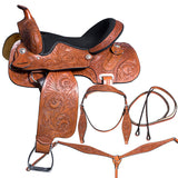 14 In Horse Barrel Racing Saddle Trail Pleasure Leather Tack