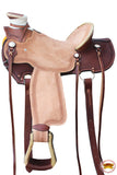 15 In Western Horse Saddle Leather Wade Ranch Roping Cowboy Trail Hilason