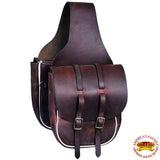 Horse Saddle Bag Western Heavyduty Leather Cowboy Trail Hilason