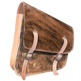 Horse Western Saddle Bag Made In Usa Cowhide Hair On Leather Cowboy Trail