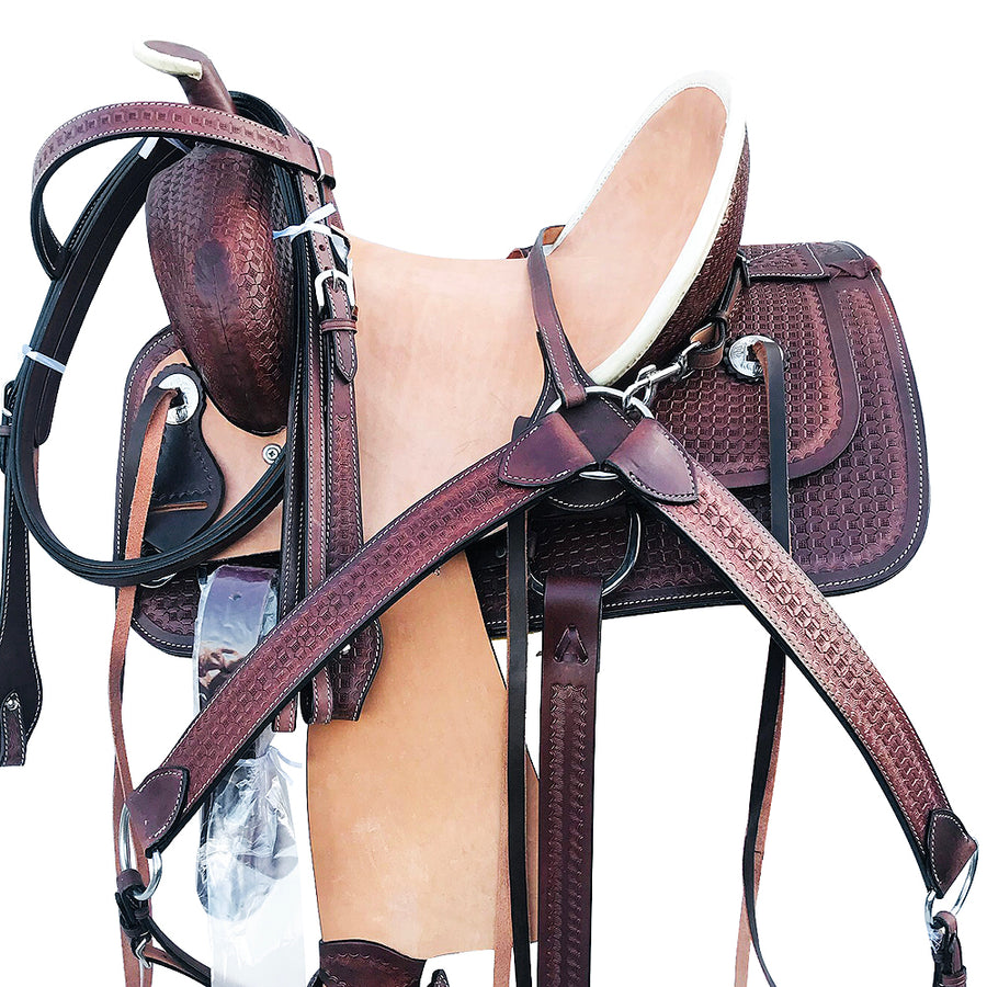 Western Horse Saddle Roping Trail Pleasure Child Youth Leather Tack