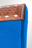 Western Horse Saddle Pad High Quality 100% Wool Felt Royal Blue