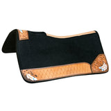 Western Horse Saddle Pad High Quality 100% Wool Felt Black