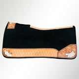 Western Horse Saddle Pad High Quality 100% Wool Felt Black