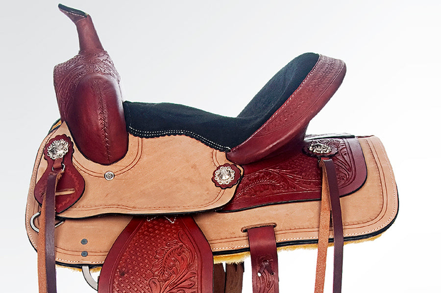 13 In Western Horse Saddle Barrel Racing Trail Child Youth Leather Tack