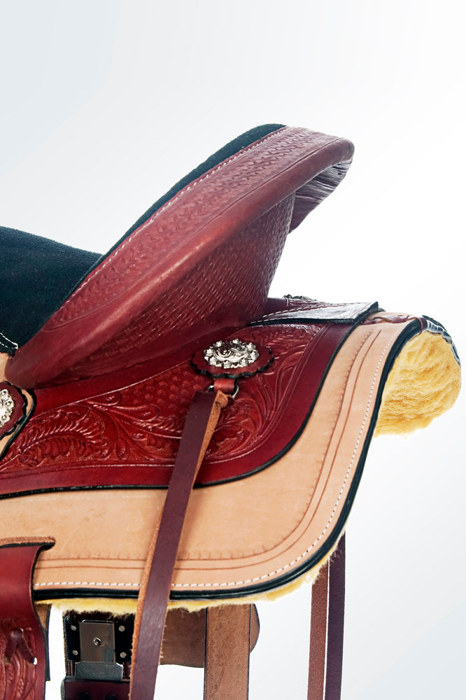 13 In Western Horse Saddle Barrel Racing Trail Child Youth Leather Tack