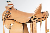 Western Horse Saddle Leather Wade Ranch Roping Tan Hilason