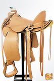 Western Horse Saddle Leather Wade Ranch Roping Tan Hilason