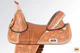 Western Trail Treeless Barrel Racing American Leather Saddle Hilason