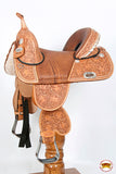 Western Trail Treeless Barrel Racing American Leather Saddle Hilason