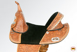 Western Trail Treeless Barrel Racing American Leather Saddle Hilason