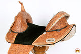 Western Trail Treeless Barrel Racing American Leather Saddle Hilason