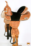 Western Trail Treeless Barrel Racing American Leather Saddle Hilason