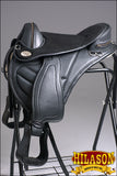 Horse English Treeless Saddle Hilason Endurance Trail Pleasure Leather